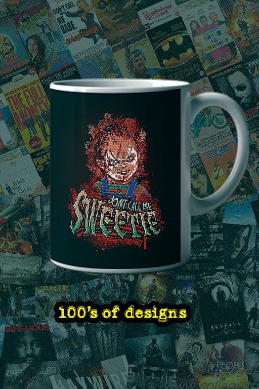 Horror Chucky 11oz Mug | Scary Movies Collectible Cup | Killer Doll Design Mug