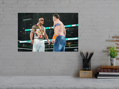 Wrestlemania 40 Poster | The Rock vs John Cena Design | Wrestlemania 40 Event | Premium Gloss Poster