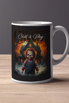 Halloween Chucky 11oz Mug | Horror Film | Chucky Design | Halloween Decor | Scary Movie Mug