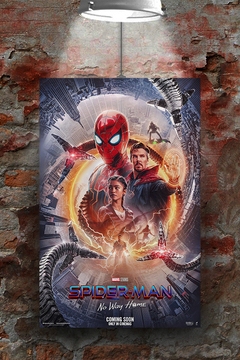 Spiderman No Way Home Tom Holland Gloss Poster | Film Memorabilia Wall Art Print | Peter Parker Movie Design | Spiderman No Way Home Merchandise | Home Decor Poster for Film Fans