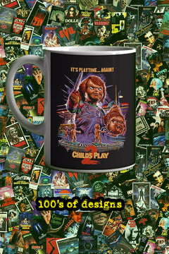 Horror Childs Play Chucky 11oz Mug | Scary Movie Ceramic Cup Merch