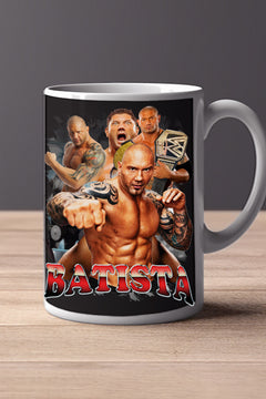 batista 11oz Mug | Pro Wrestling Mug | WWE Batista Coffee Cup