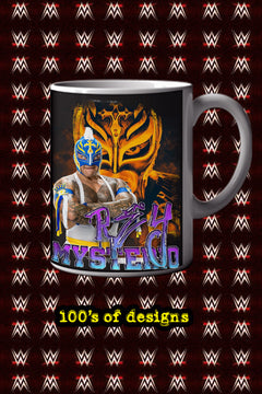 Rey Mysterio 11oz Mug | Pro Wrestling Legend Rey Mysterio Image Mug
