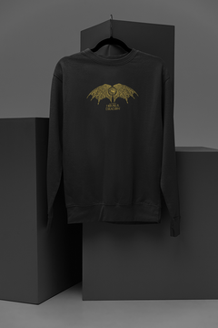 House of The Dragon Gold Dragon Wings Sweatshirt | Game of Thrones Inspired Pullover | Dragon Emblem Jumper | Fantasy TV Show Clothing