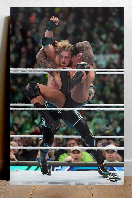 WWE Wrestlemania 40 Randy Orton RKO's Logan Paul Poster | Premium Gloss Print | Wrestling Fan Art | Wrestlemania 40 Collectible | Home Decor | Merchandise