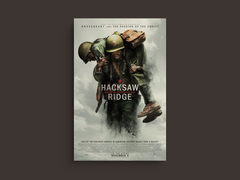 Hacksaw Ridge Canvas Print | Film | Andrew Garfield Art | World War II Poster | Mel Gibson Movie Memorabilia