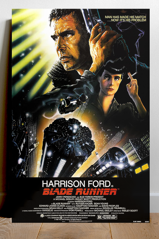 Blade Runner Harrison Ford Gloss Poster | Classic Film Art Print | Sci-Fi Movie Memorabilia