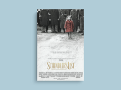 Schindler's List Canvas Print | Film Memorabilia | Oskar Schindler | Movie Poster Art | Classic Cinema Decor