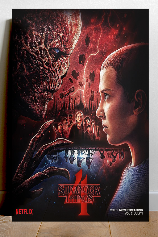 Stranger Things Season 4 Eleven Posters | Millie Bobby Brown Design | TV Show Poster Art