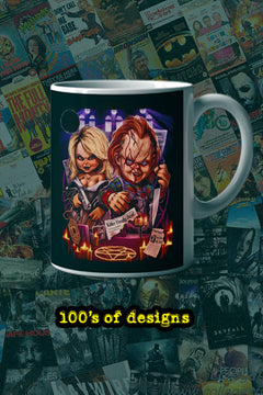 Halloween Bride of Chucky 11oz Mug | Horror Film Fan Gift | Cult Classic Poster Design