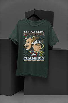 UGLY Retro The Karate Kid Miyagi Daniel All Valley Christmas T-Shirt | 80s Cobra