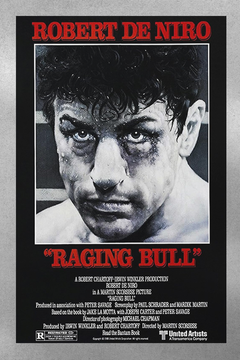 Raging Bull Robert De Niro | Premium Film Poster | Gloss Design