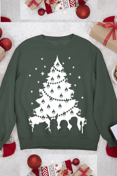 UGLY Pokemon Christmas Tree Design | Festive Christmas Sweatshirt | Pikachu Holiday Cheer | Retro Nintendo Christmas
