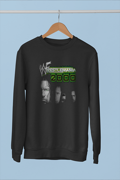 "Wrestlemania 2000 | WWE Attitude Era Sweatshirt - Vintage Wrestling Shirt with Wrestlemania Logo"