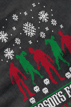 UGLY Festive Zombies Feasting | Christmas Horror Apparel | Undead Merry Madness | Retro Apocalypse Fashion