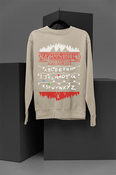 UGLY Stranger Things Christmas Lights Chaos Sweatshirt | Retro 80s Vibe | Upside