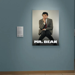 "Mr. Bean Canvas Print Featuring Rowan Atkinson | TV Show Art | Iconic Comedy Design"