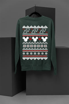 UGLY Retro Mickey Mouse Christmas Sweatshirt | Vintage Holiday Tee | Festive Mickey Shirt | Classic Cartoon
