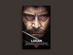 Logan Canvas Print Hugh Jackman Wolverine X-Men Movie Poster Photo Wall Art Decor - Film Memorabilia | Vintage Style | Fan Gift