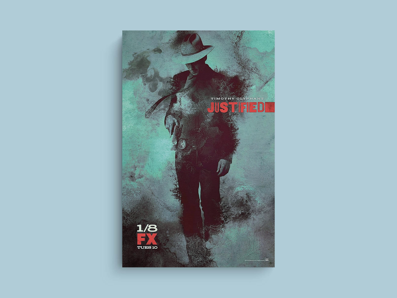 Justified Canvas Print | Timothy Olyphant | TV Show Artwork Poster Decor