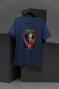 Horror Pennywise Scary Vintage Graphic Tee | Halloween Costume Gift