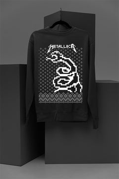 UGLY Metallica "Master of Christmas" Sweatshirt | Ugly Metallica Christmas Design | Retro