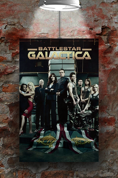 Battlestar Galactica Edward James Olmos Premium Gloss Poster | Sci-Fi TV Show Art | Battlestar Galactica Fan Gift