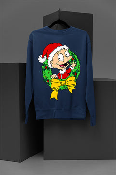 UGLY Vintage Retro Rugrats Tommy Christmas Sweatshirt | 90s Cartoon Holiday Tee | Hipster