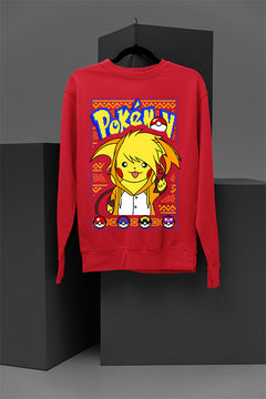 UGLY Pikachu Christmas Cheer | Festive Pokemon Ugly Sweatshirt Trend | Retro Pikachu Holiday Vibes
