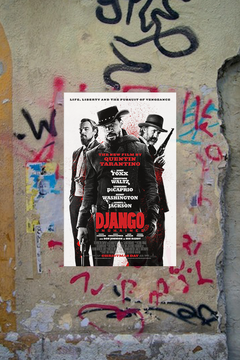 Django Unchained Jamie Foxx Gloss Poster | Western Movie Wall Art Decor | Film Memorabilia Print | Quentin Tarantino Fan Gift