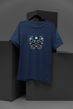 "Gotham's Dark Knight Skull T-Shirt | DC Inspired Halloween Tee |Batman Style Shirt"