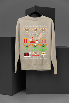 UGLY Gizmo from the Gremlins Christmas Chaos Sweatshirt | 80s Icon | Retro