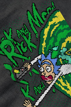 UGLY Galactic Christmas Morty T-Shirt | Rick and Morty Fan Apparel | Christmas Ugly Design