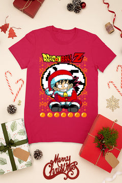 KIDS UGLY Dragon Ball Z Goku Christmas T-Shirt | Kids Christmas Ugly Design | Dragon