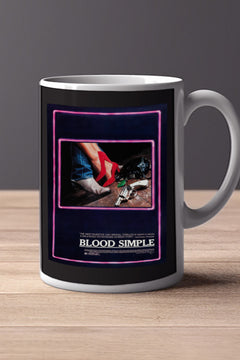 Blood Simple 11oz Mug - Frances McDormand | Joel Coen | Film noir | Crime thriller | Vintage poster design
