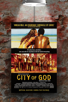 City of God | Matheus Nachtergaele | Film Poster Print | FilmCity of God Design | Premium Gloss Finish | Movie Memorabilia | Wall Art | Film Buff Gift