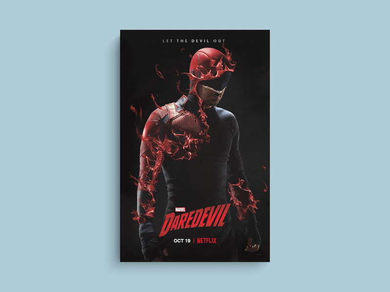 Daredevil Canvas Print | Matt Murdock | TV Show Design | Netflix | Marvel | Wall Art