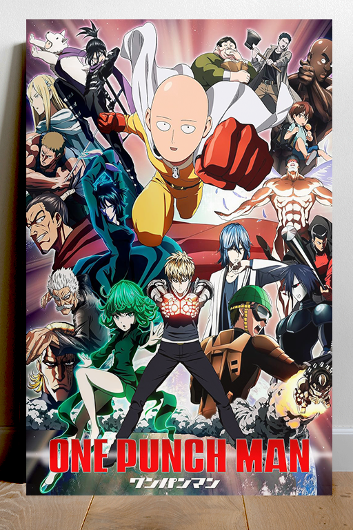 One Punch Man Saitama Gloss Poster | Anime Wall Art Decor | Premium Quality Print | Unique One Punch Man Design