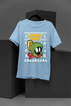 UGLY Retro Marvin the Martian Christmas Tee | Looney Tunes Cartoon Holiday Shirt | Trendy