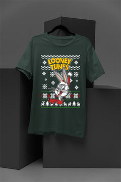 UGLY Retro Bugs Bunny Christmas T-Shirt | Looney Tunes Graphic Tee | Vintage Looney T