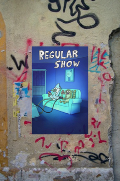 Regular Show Mordecai and Rigby Gloss Poster | TV Show Fan Art | Minimalistic Design | Wall Decor | Room Decor | Cartoon Network Show Art