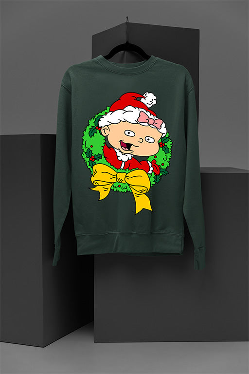 UGLY Retro Rugrats Lil Christmas Sweatshirt | 90s Cartoon | Holiday Ugly Design
