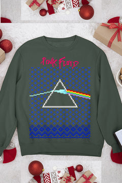 UGLY Psychedelic Christmas Floyd Sweatshirt | Vintage Rock Band Xmas Apparel | 70s