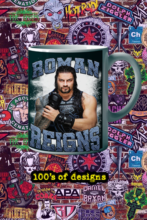 Roman Reigns 11oz Mug Pro Wrestling Superstar The Big Dog Merchandise Gift | WWE Champion Unique Coffee Cup Decor