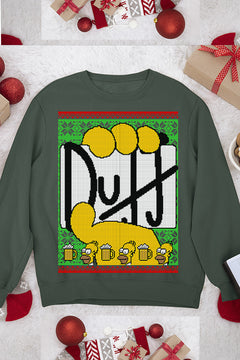 UGLY Festive Homer Simpson & Duff Beer Logo | Christmas Ugly Designs | Retro 90