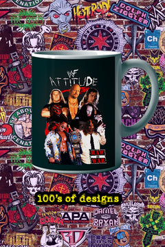 ATTITUDE ERA 11oz Mug | Stone Cold Steve Austin Design  | Wrestling Attitude | Collector's Cup