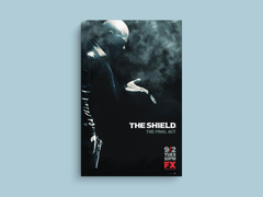 The Shield Canvas Print | Vic Mackey Design | TV Show Art | Shawn Ryan | Crime Drama Decor