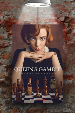 The Queen's Gambit Anya Taylor-Joy Gloss Poster | Beth Harmon TV Show Art Print deco | Chess Design Wall Art | Unique Gift for Fans