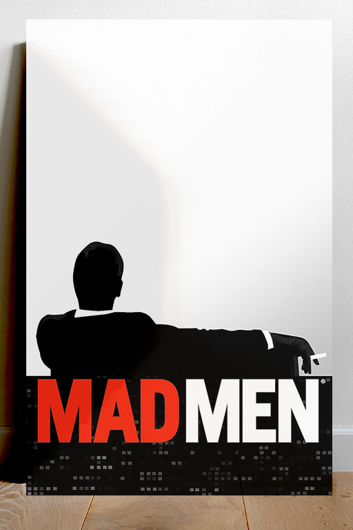 Mad Men Jon Hamm | Classic TV Show Print Poster | Vintage Design | Retro Style Décor