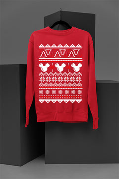 UGLY Retro Mickey Mouse Christmas Sweatshirt | Vintage Holiday Tee | Festive Mickey Shirt | Classic Cartoon